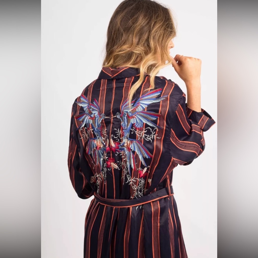 NWT! FP Free People Atrium Striped Duster Sz XS - Picture 2 of 14